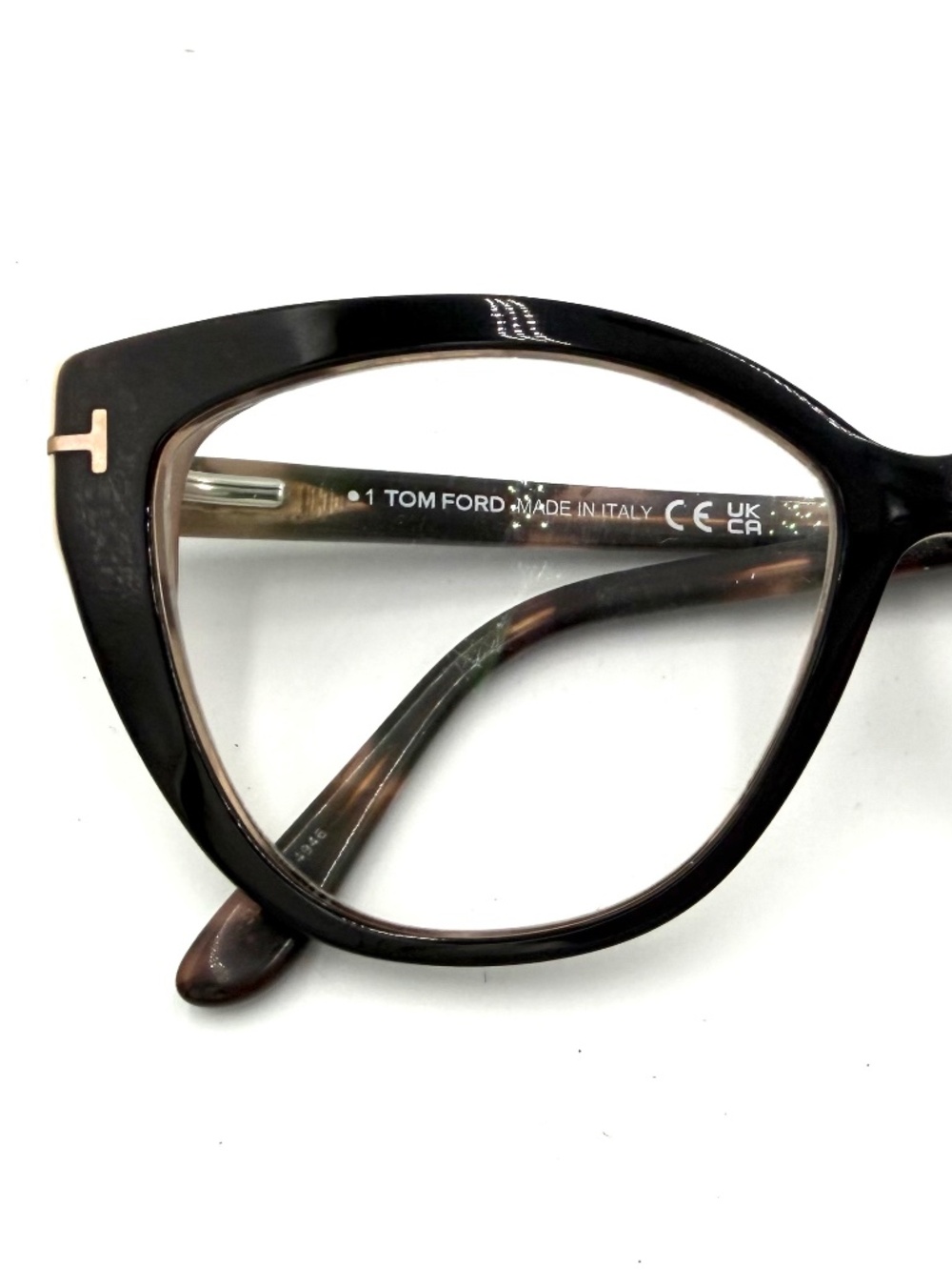 Tom Ford FT5673-B 005 Black Pink Havana Cat Eye Eyeglasses 54-15-140